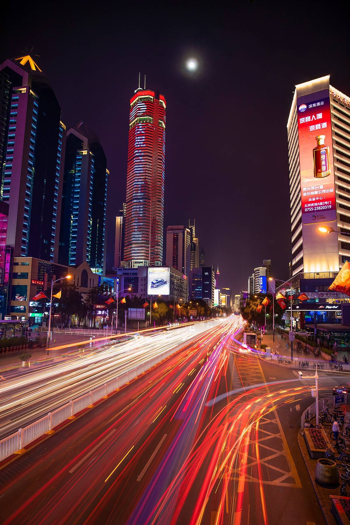 【金牌】灯光秀结合完美车流怎么拍怎么修